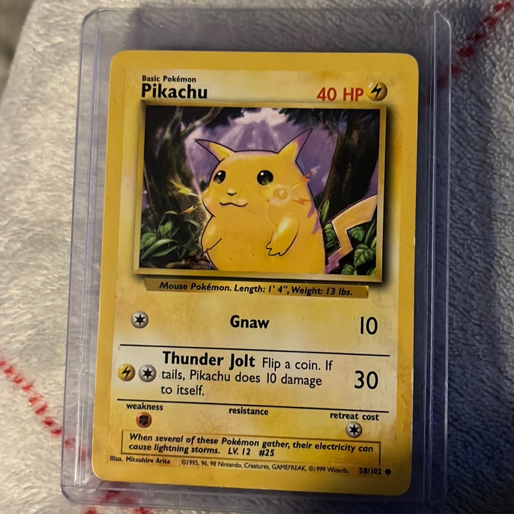 Original 1995 Yellow Cheek Pikachu